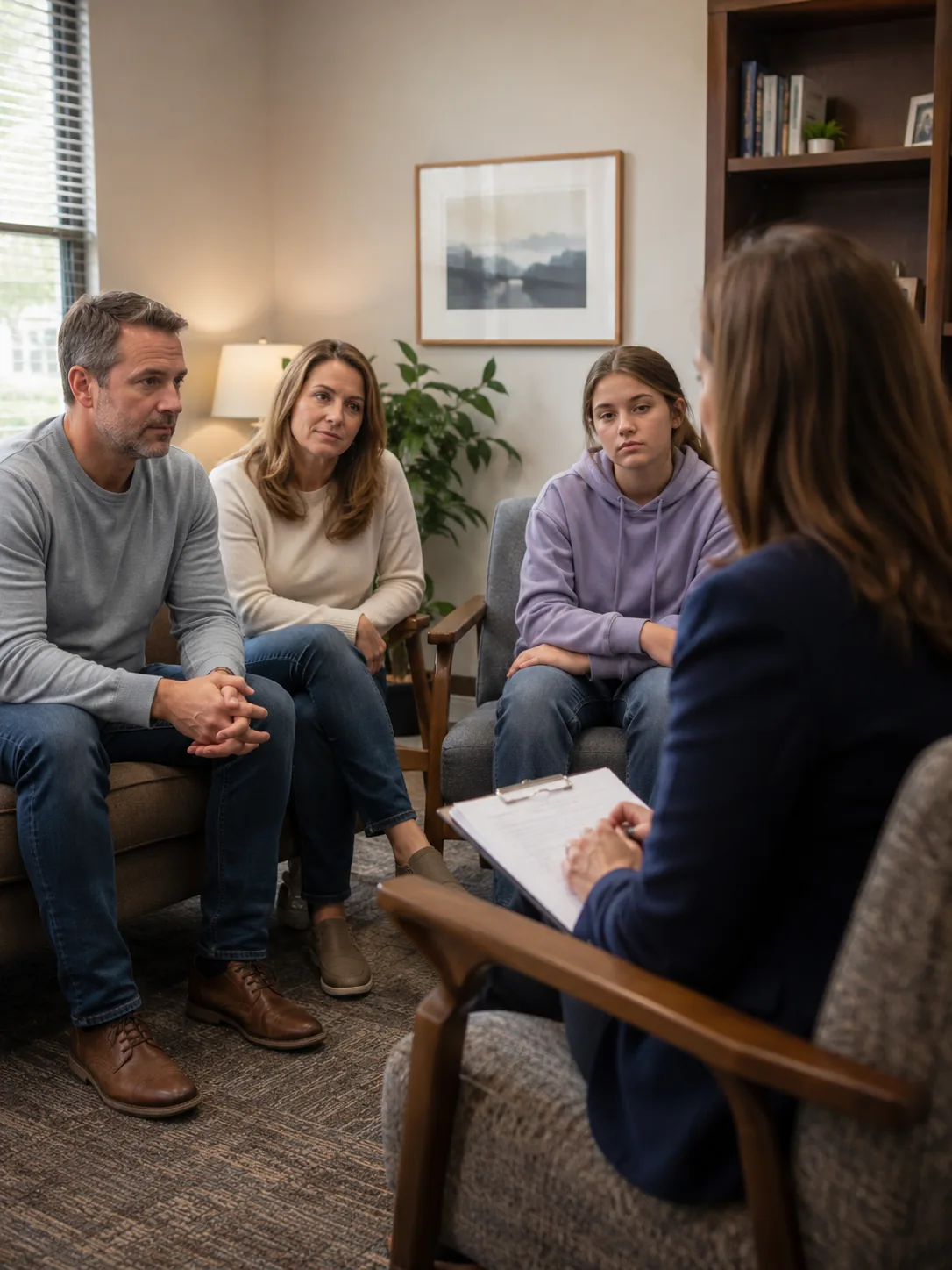 Family counseling session at AriseVida Care