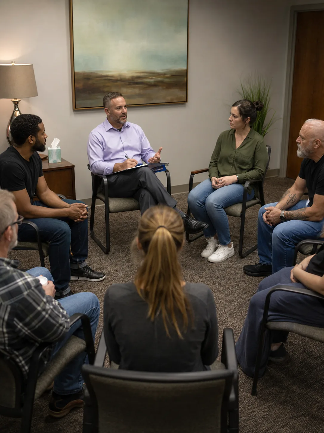 Group therapy session at AriseVida Care