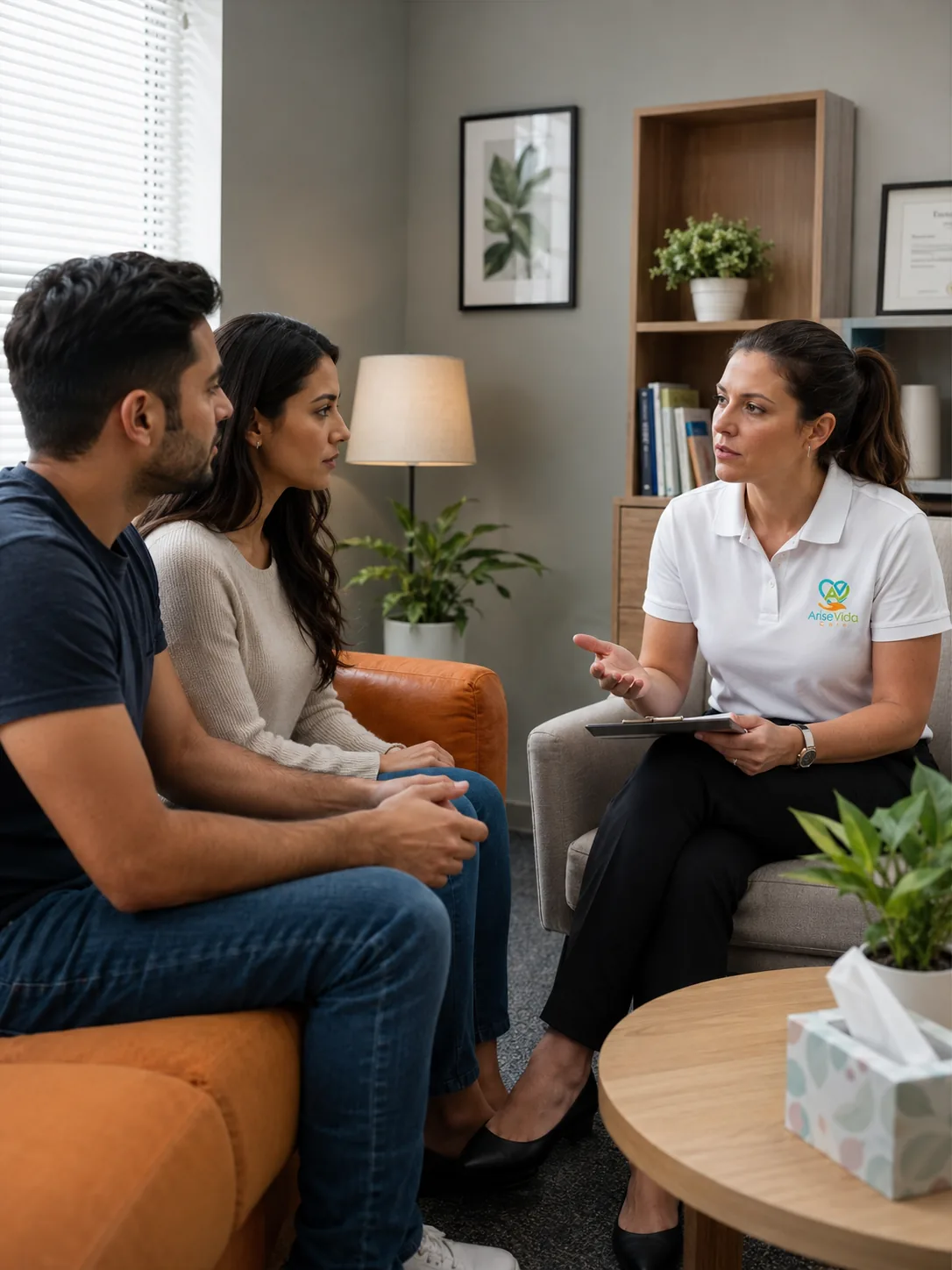 Therapy and counseling session at AriseVida Care