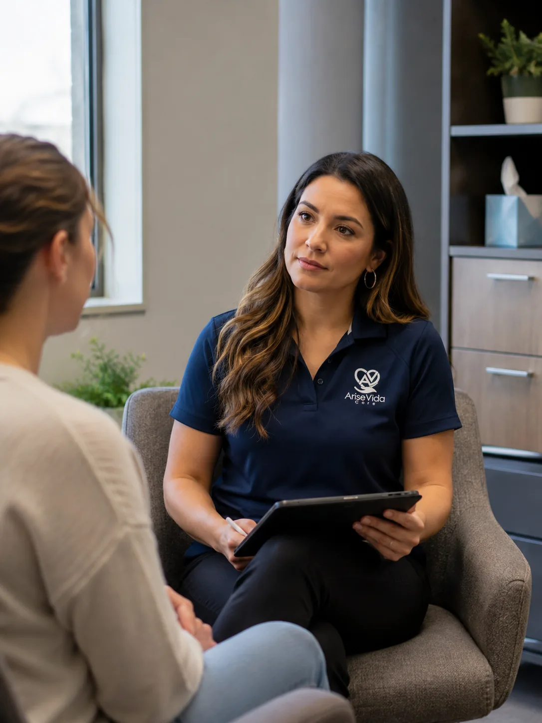 Therapy and counseling session at AriseVida Care